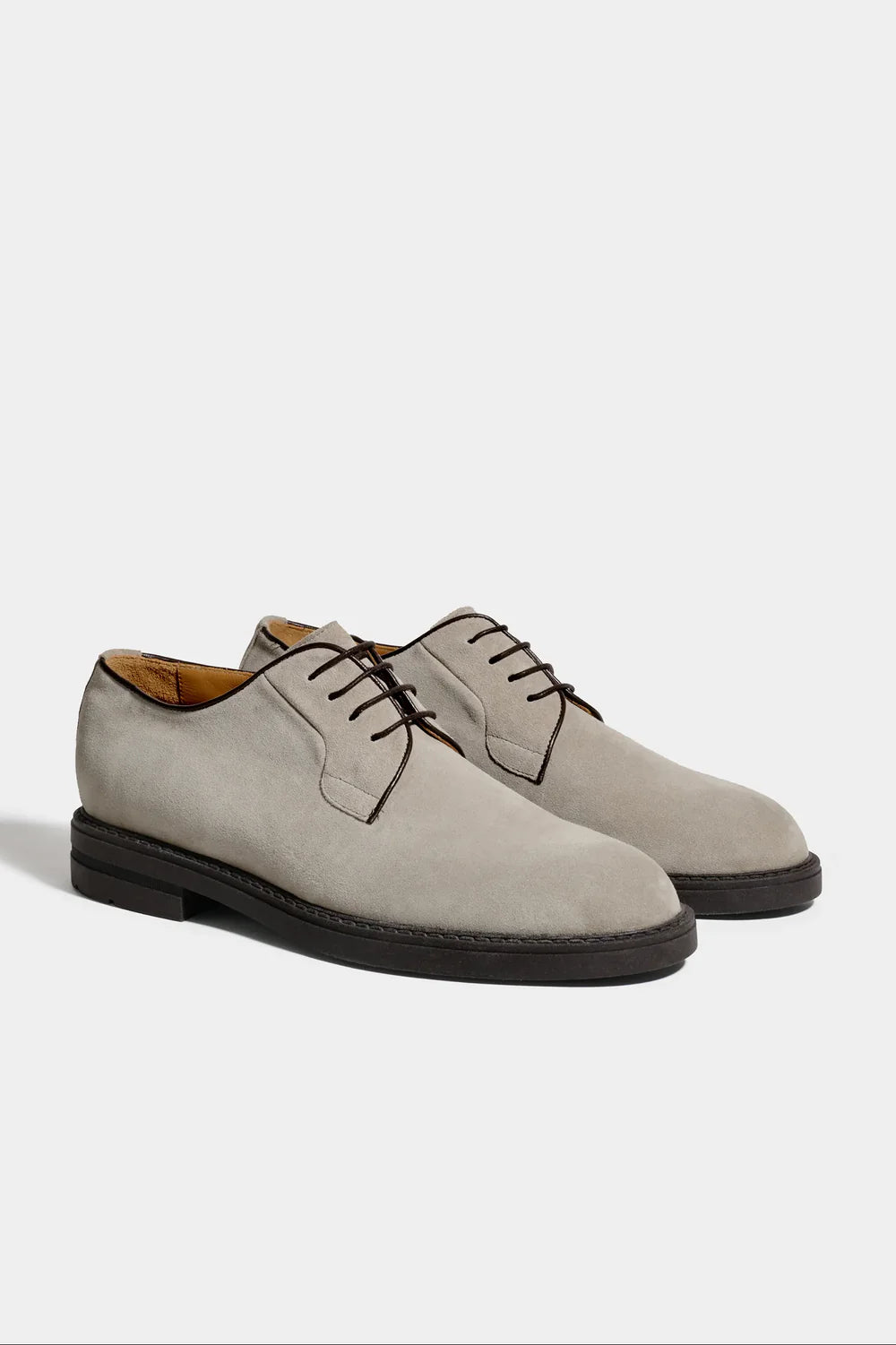 Light grey suede derby